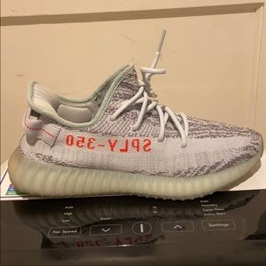 Yeezy 350 v2 blue tint